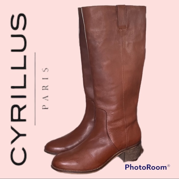🎉HP🎉RARE! Cyrillus Paris Portuguese Made Leather Riding Boots - Picture 3 of 7
